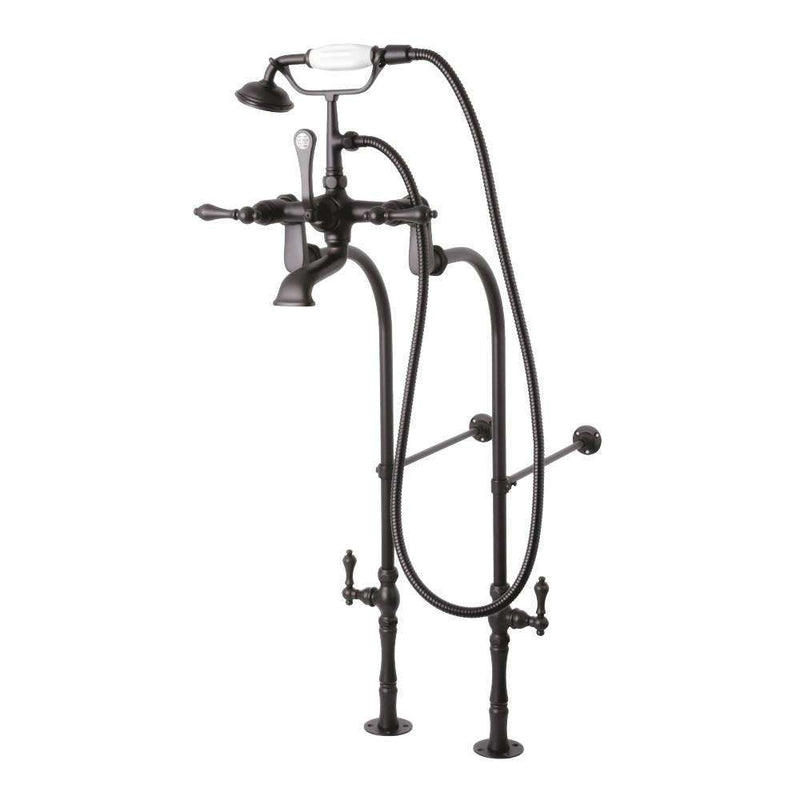 Kingston Brass CCK103T5 Vintage Tub Filler Combo with Lever