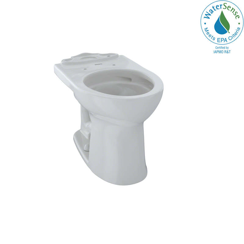 TOTO Drake II Universal Height Round Toilet Bowl with CeFiONtect, Colonial White CST453CEFG