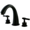 Kingston Brass KS2365ML Milano Roman Tub Filler,