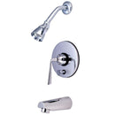 Kingston Brass KB86910ZL Silver Sage Tub & Shower