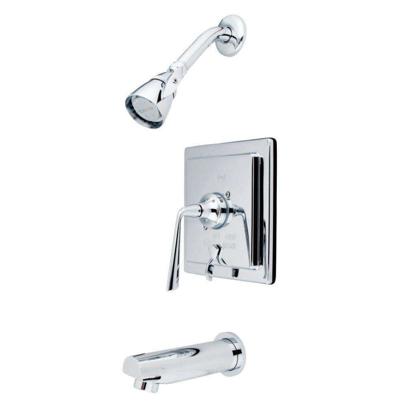 Kingston Brass KB86510ZL Silver Sage Tub & Shower