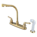 Kingston Brass KB752 Centerset Kitchen Faucet Brass