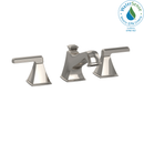 TOTO Connelly Two Handle Widespread 1.2 GPM Bathroom Sink Faucet, Polished Nickel TL221DD12