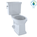 TOTO Promenade II 1G Two-Piece Elongated 1.0 GPF Universal Height Toilet with CeFiONtect, Cotton White CST404CUFG