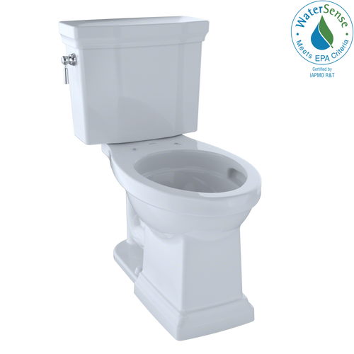 TOTO Promenade II 1G Two-Piece Elongated 1.0 GPF Universal Height Toilet with CeFiONtect, Cotton White CST404CUFG#01