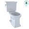 TOTO Promenade II 1G Two-Piece Elongated 1.0 GPF Universal Height Toilet with CeFiONtect, Cotton White CST404CUFG#01