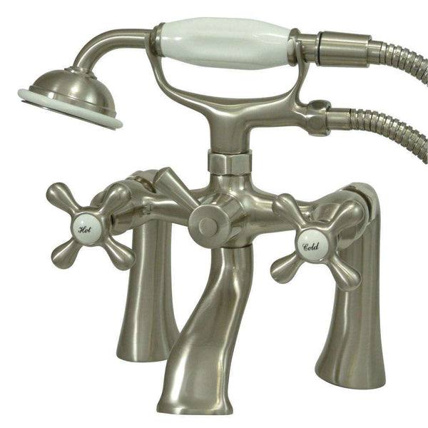 Kingston Brass KS268SN Deck Mount Clawfoot Tub Faucet