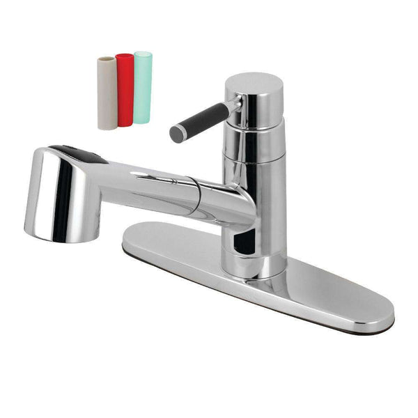 Kingston Brass GSC8571DKL Sg-Hnd Pull-Out Kitchen Faucet