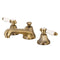 Kingston KS4463BPL Bel-Air 8" Wsp Bath Faucet, Antique