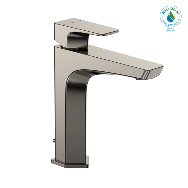 TOTO GE 1.2 GPM Single Handle Semi-Vessel Bathroom Sink Faucet with COMFORT GLIDE Technology, Polished Nickel TLG07303U#PN