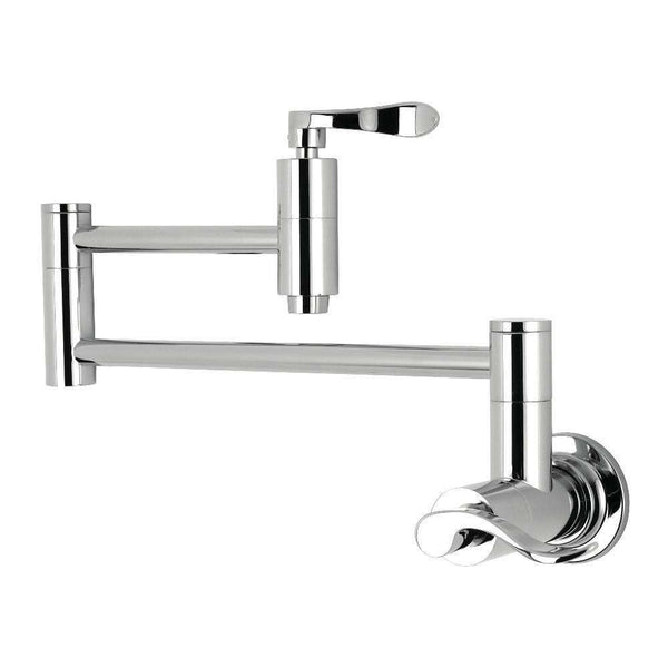 Kingston KS8101DFL Wall Mount Pot Filler Kitchen Faucet