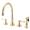 Kingston Brass KS2792BLBS Wsp Kitchen Faucet, Polished Brass