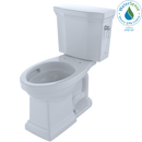 TOTO Promenade II 1G Two-Piece Elongated 1.0 GPF Universal Height Toilet with CeFiONtect and Right-Hand Trip Lever, Cotton White CST404CUFRG