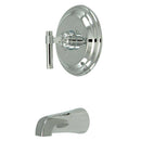 Kingston Brass KB2631MLTO Milano Tub Only, Polished Chrome