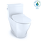 TOTO Legato One-Piece Elongated 1.28 GPF Toilet with CEFIONTECT and SoftClose Seat, WASHLET Ready, Cotton White MS624234CEFG#01