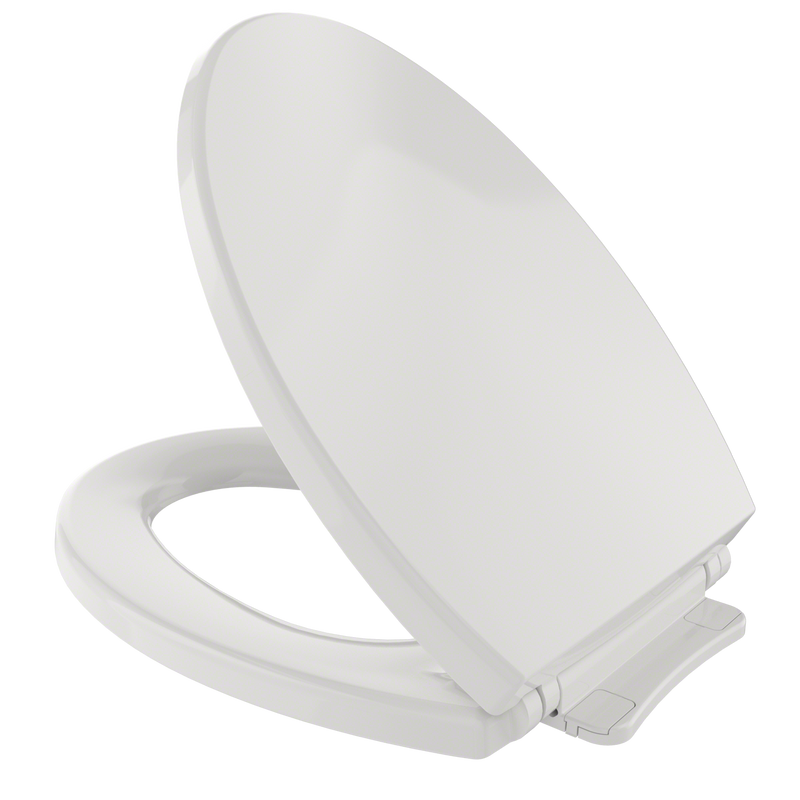 TOTO SoftClose Non Slamming, Slow Close Elongated Toilet Seat and Lid, Colonial White SS114