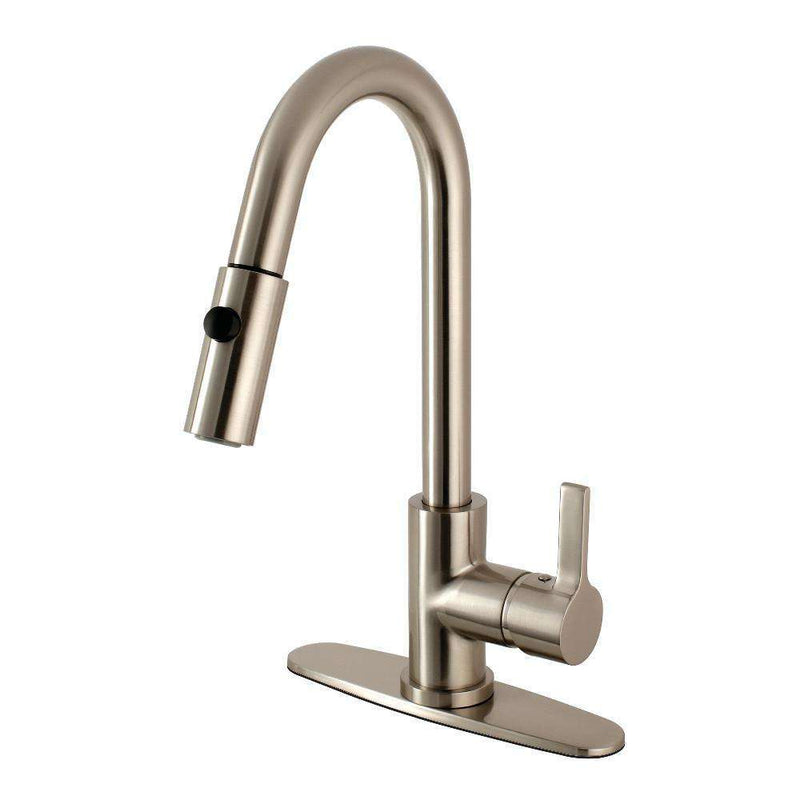 Kingston Brass LS8788CTL Sg-Hnd Pull-Down Kitchen Faucet