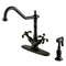 Kingston KS1235TXBS French Country Mono Deck Mount K Faucet