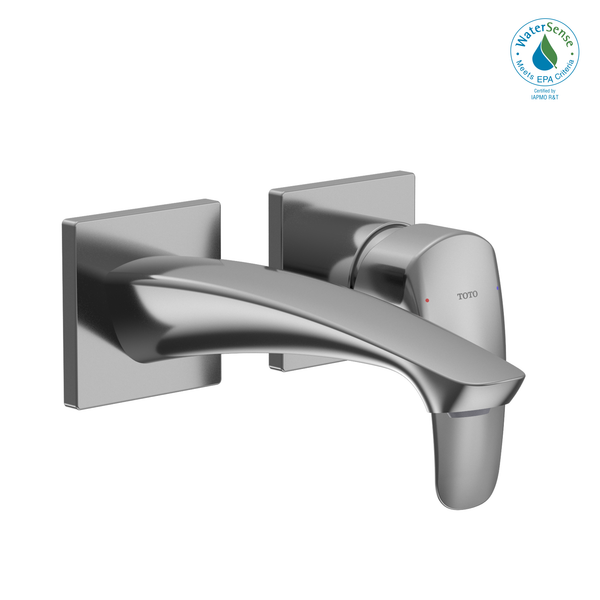 TOTO GM 1.2 GPM Wall-Mount Single-Handle Bathroom Faucet with COMFORT GLIDE Technology, Polished Chrome TLG09307U#CP