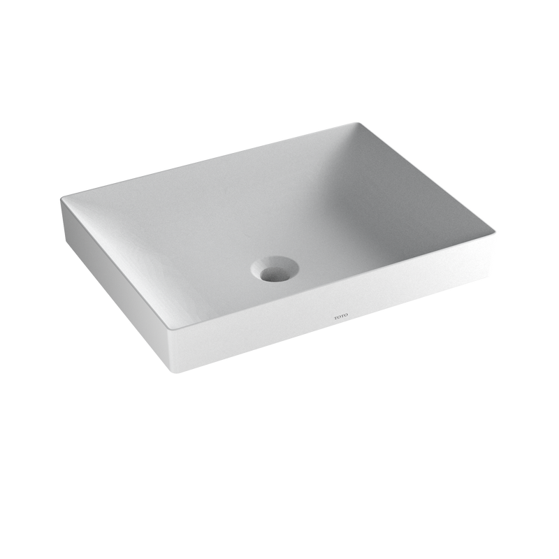 TOTO Kiwami Rectangular 20" Vessel Bathroom Sink with CEFIONTECT, CLEAN MATTE LT475MT