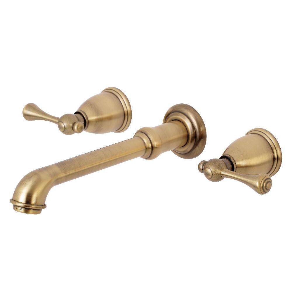 Kingston KS7123BL 8" Center Wall Mount Bath Faucet, Antique