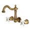 Kingston KS1253PX 8" Center Wall Mount Bath Faucet, Antique