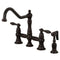 Kingston Brass KS3275ALBS Kitchen Faucet with Side Sprayer