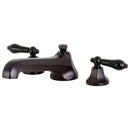 Kingston Brass Duchess Roman Tub Filler With Black