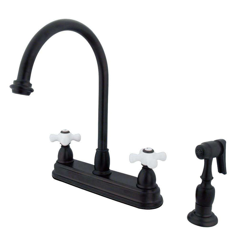 Kingston Brass KB3755PXBS Centerset Kitchen Faucet Bronze