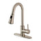 Kingston Brass LS8728DL Sg-Hnd Pull-Down Kitchen Faucet