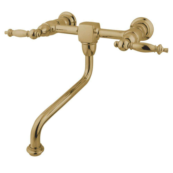 Kingston KS1212TL Heritage Wall Mount Bath Faucet