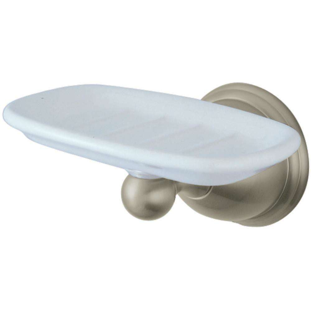 Kingston Brass BA3965SN Wall-Mount Soap Dish, Brushed Nickel