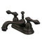 Kingston Brass KS3605AL 4 in. Centerset Bath Faucet Bronze