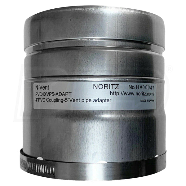 Noritz 4"PVC to 5"Vent Adapter