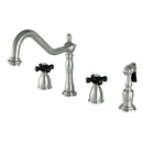 Kingston Brass KB1798PKXBS Widespread Kitchen Faucet