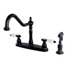 Kingston Brass KB1755BPLBS Centerset Kitchen Faucet Bronze