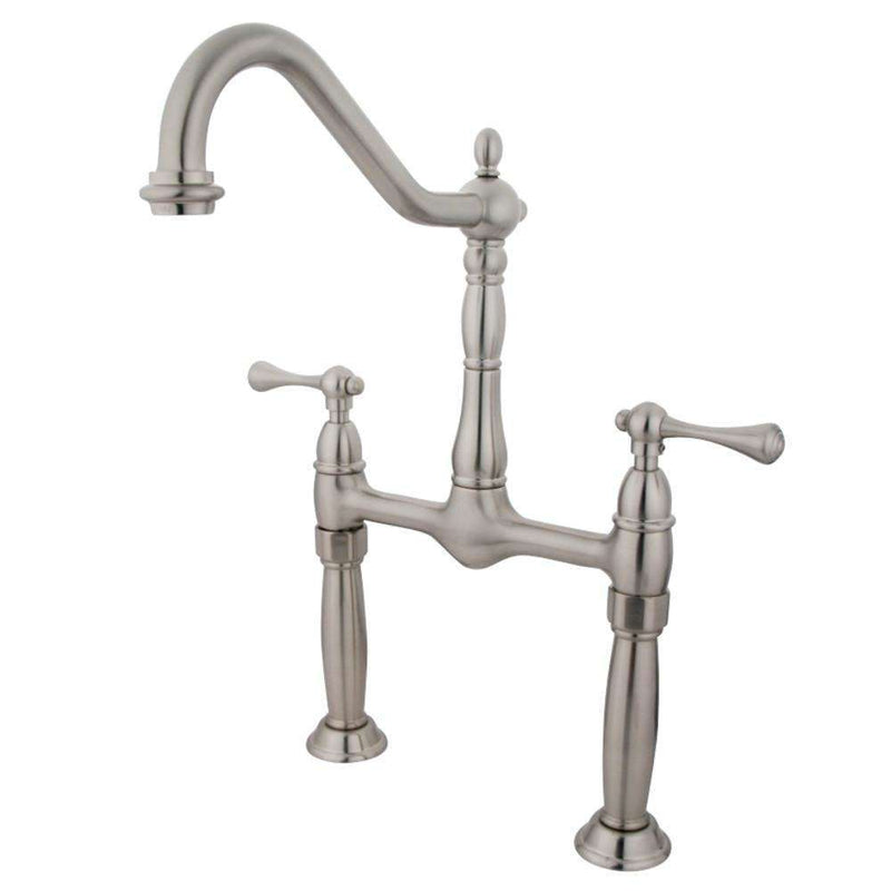 Kingston Brass KS1078BL Vessel Sink Faucet, Brushed Nickel