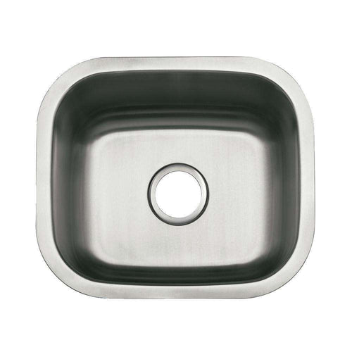 Kingston Brass GKUS16168 Single Bowl Kitchen Sink, Brushed