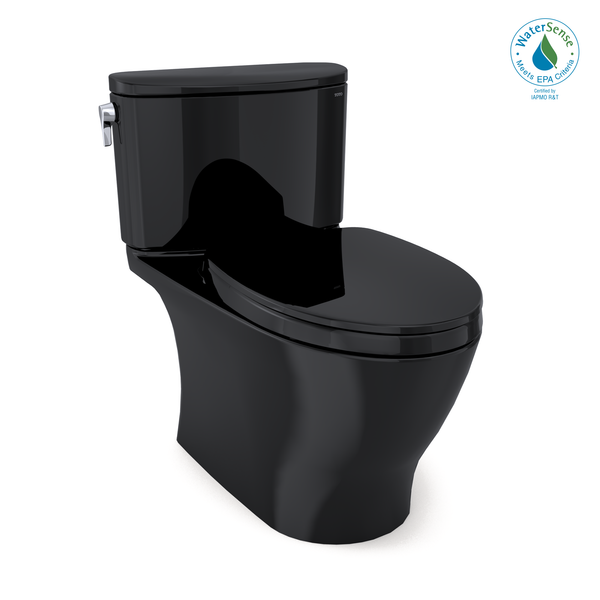 TOTO Nexus Two-Piece Elongated 1.28 GPF Universal Height Toilet with SS124 SoftClose Seat, WASHLET Ready, Ebony MS442124CEF#51