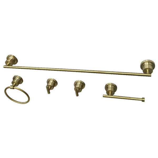 Kingston Brass BAH82134478SB 5-Piece Bathroom Accessory Set