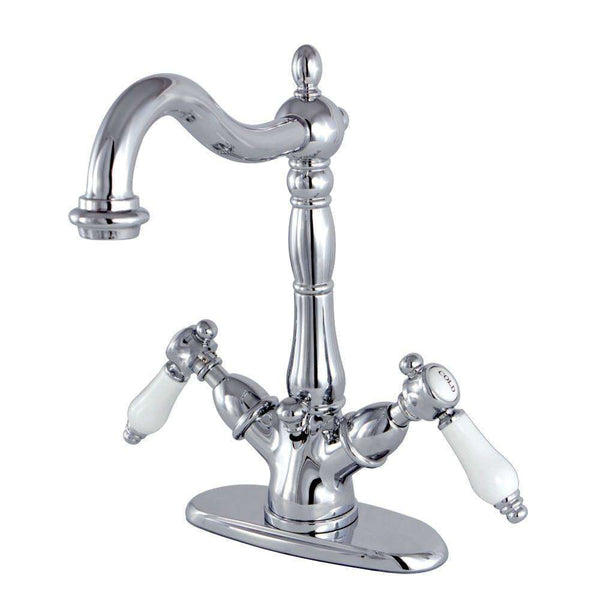 Kingston Brass KS1431BPL 4 in. Centerset Bath Faucet