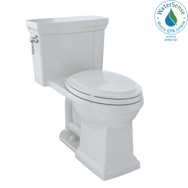 TOTO Promenade II 1G One-Piece Elongated 1.0 GPF Universal Height Toilet with CeFiONtect, Colonial White MS814224CUFG#11