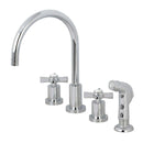 Kingston Brass KS8721ZX Widespread Kitchen Faucet