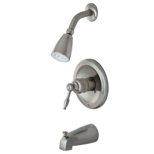 Kingston Brass KB538KL Tub and Shower Faucet, Brushed Nickel