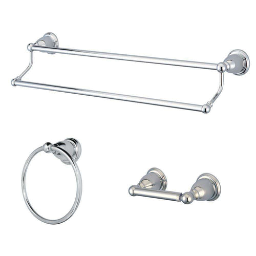 Kingston Brass BAK175348C Bathroom Accs Set, Polished Chrome