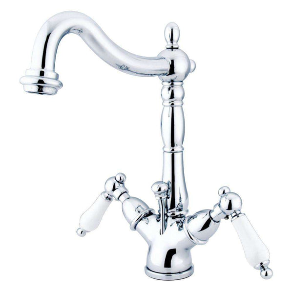 Kingston KS1431PL Heritage 4 in. Centerset Bath Faucet