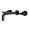 Kingston Brass KS8025ML Milano 2-Handle Wall Mount Roman