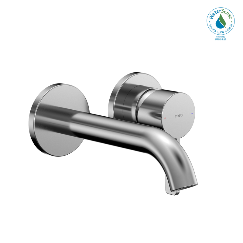TOTO GF 1.2 GPM Wall-Mount Single-Handle Bathroom Faucet with COMFORT GLIDE Technology, Polished Chrome TLG11307
