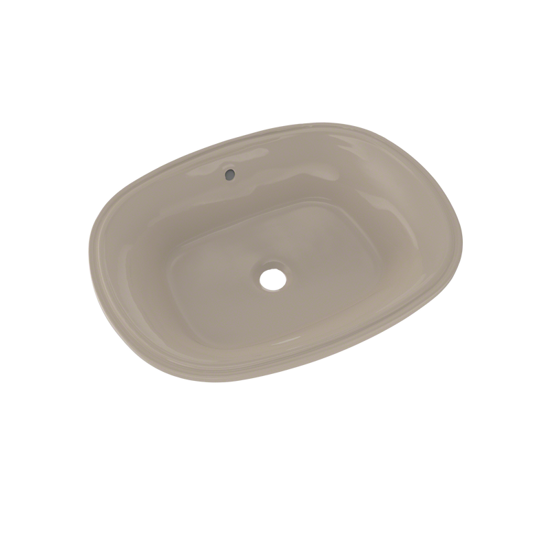 TOTO Maris 20-5/16" x 15-9/16" Oval Undermount Bathroom Sink with CeFiONtect, Bone LT481G