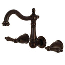 Kingston Brass KS1255AL Wall Mount Bath Faucet Bronze